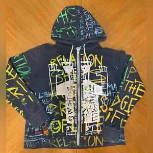 Divided by H&M Relationships Graffiti Full-Zip Hoodie *Great Cond* Size Kids L